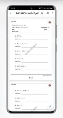 Work Maths android App screenshot 0